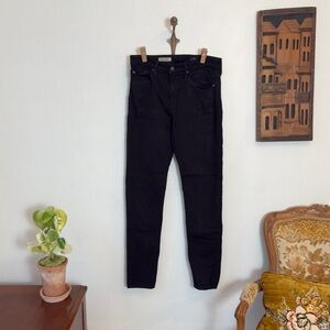 AG Adriano Goldschmied Farrah High Rise Skinny Jeans Black Size 28R